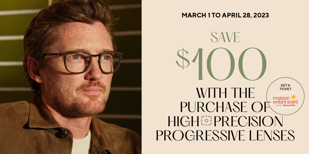 progressive lenses, promotion on glasses
