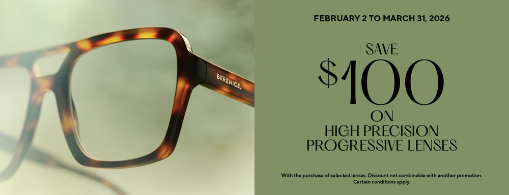 promotion on glasses and progressive lenses